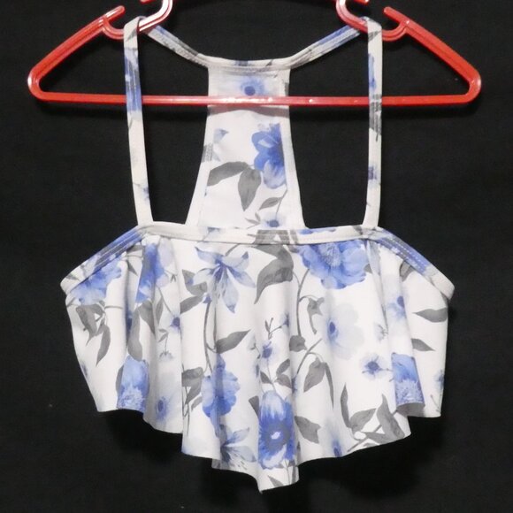 URBAN KIDS | size 6 | White and Blue Floral Bikini Set - Picture 2 of 16